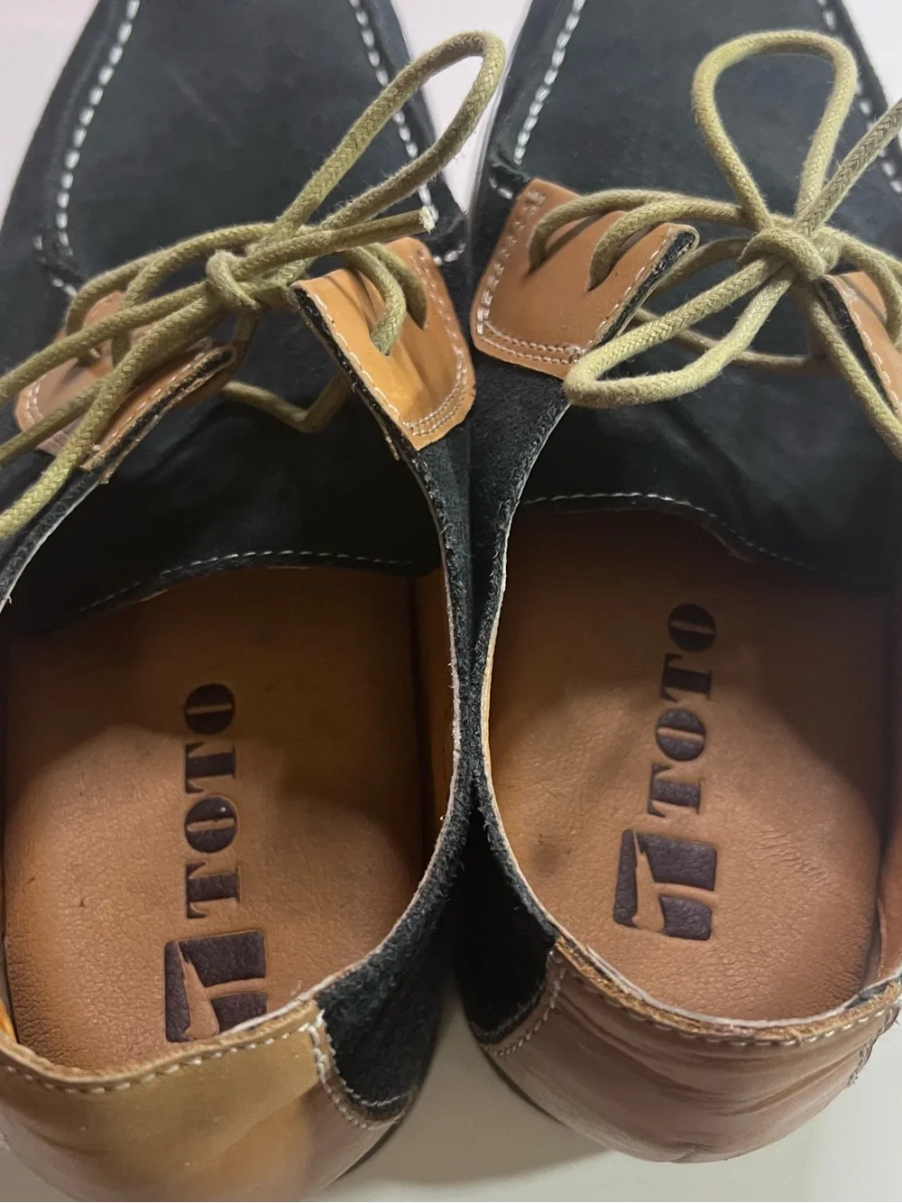Men's Black Suede Casual Lace-Up Loafers with Invisible Height Increasing Soles